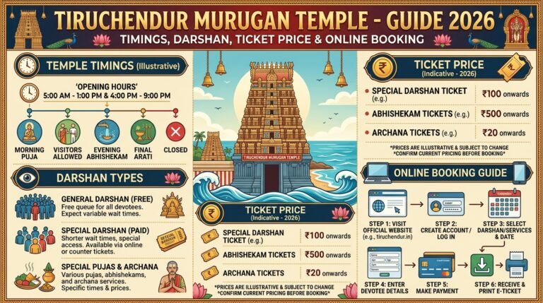 Tiruchendur Murugan Temple Timings,