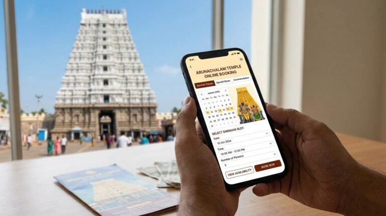 Arunachalam Temple Darshan Tickets Online Booking