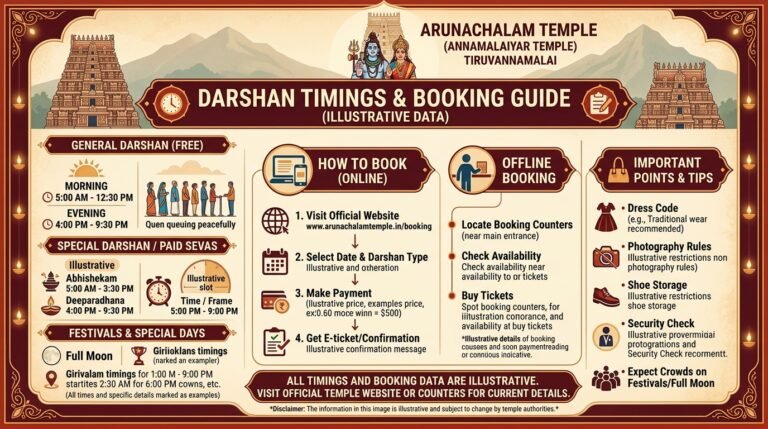 Arunachalam Temple Darshan Timings & Booking