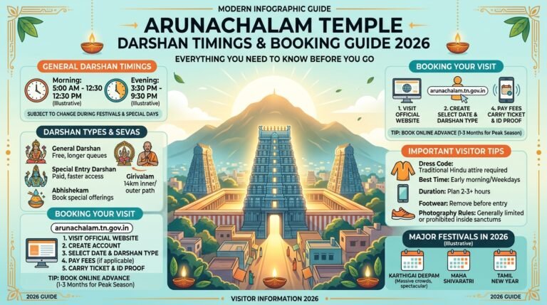 Arunachalam Temple Darshan Timings & Booking