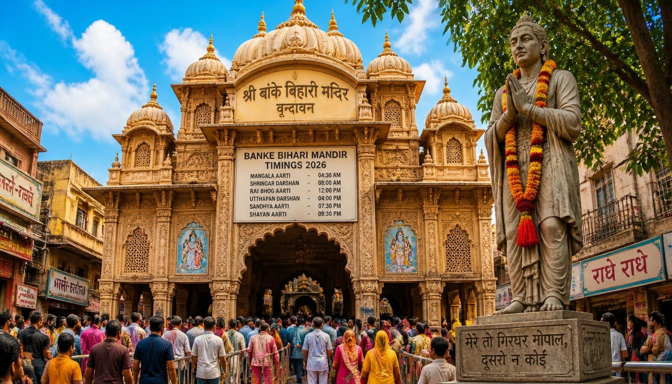 Banke Bihari Mandir Timings