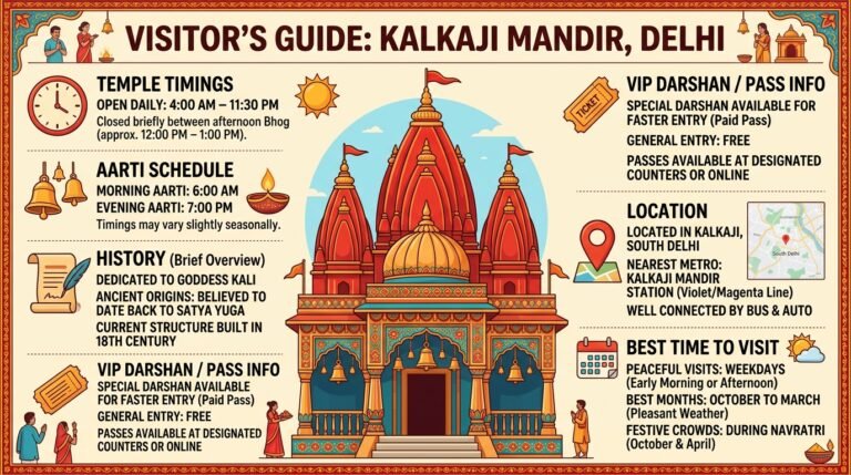 Kalkaji Mandir Delhi – Timings