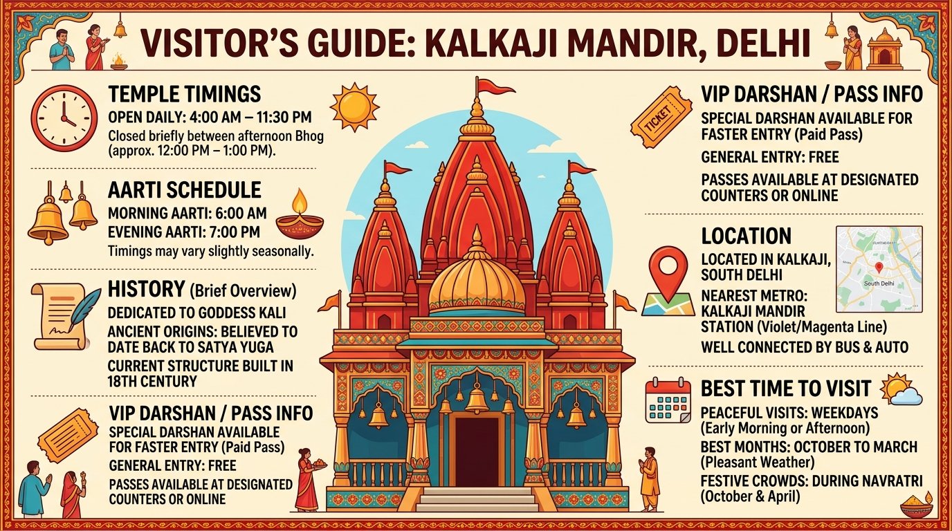 Kalkaji Mandir Delhi – Timings