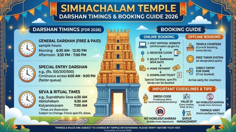 Simhachalam Temple Darshan Timings & Booking