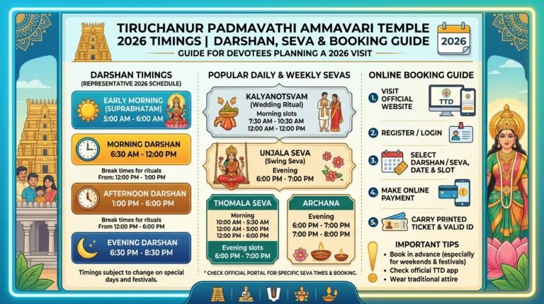 Tiruchanur Temple Timings