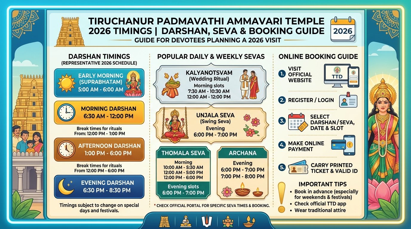 Tiruchanur Temple Timings