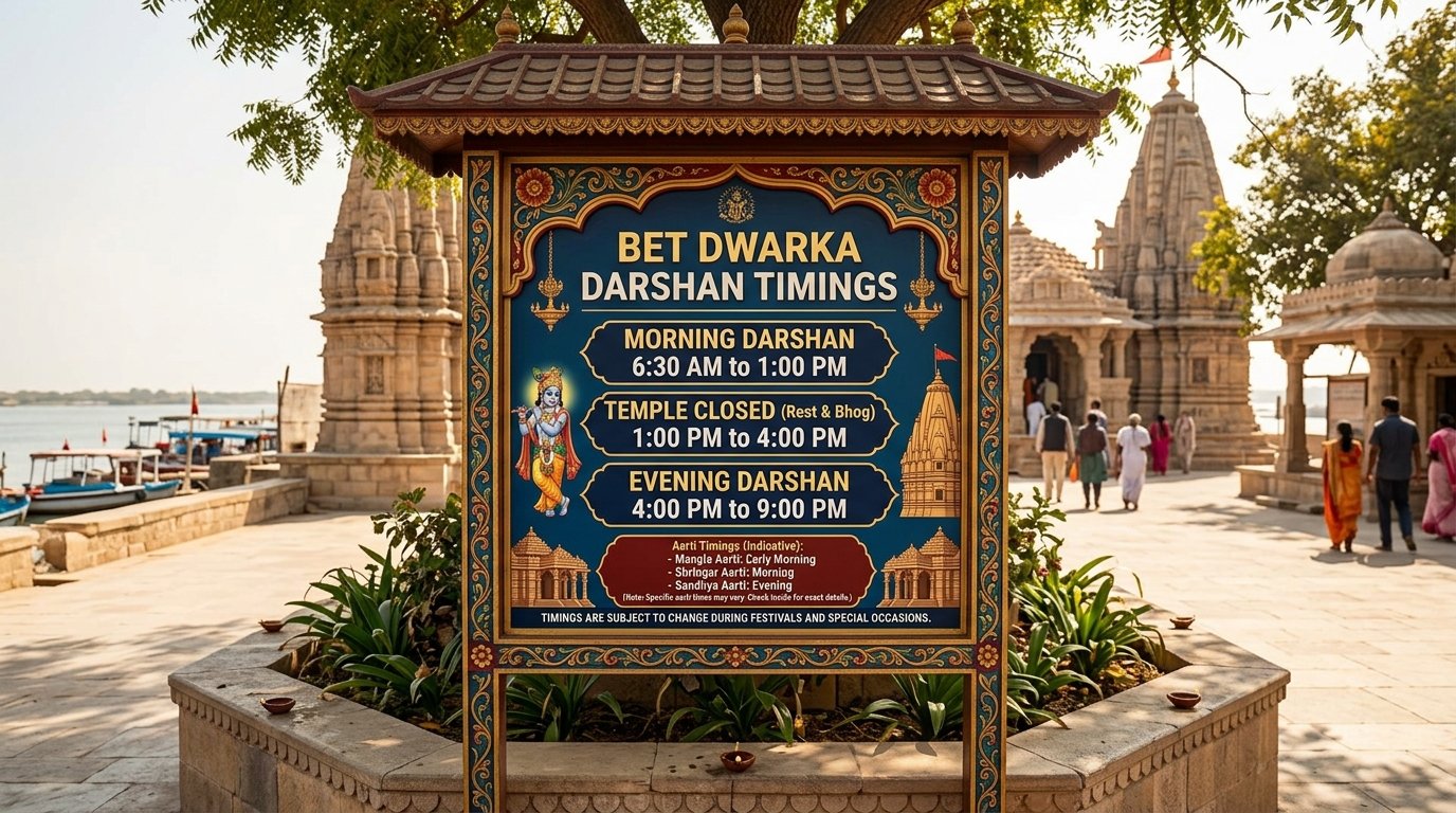 Bet Dwarka Darshan Timings