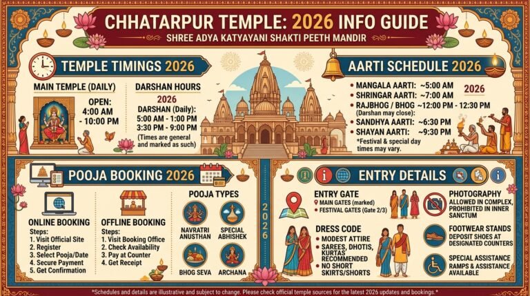 Chhatarpur Temple Timings