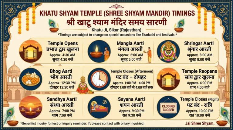 Khatu Shyam Temple Timings