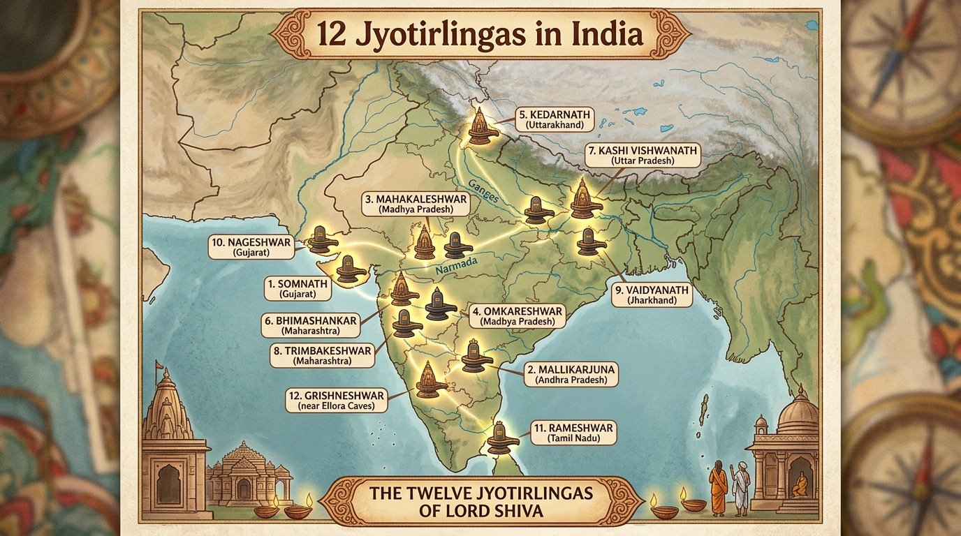 12 Jyotirlingas in India
