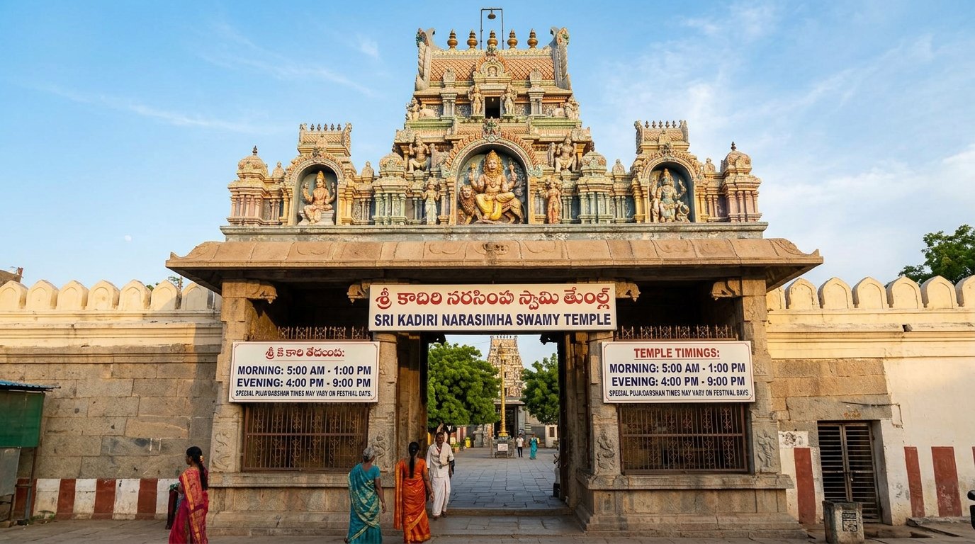 Kadiri Narasimha Swamy Temple Timings