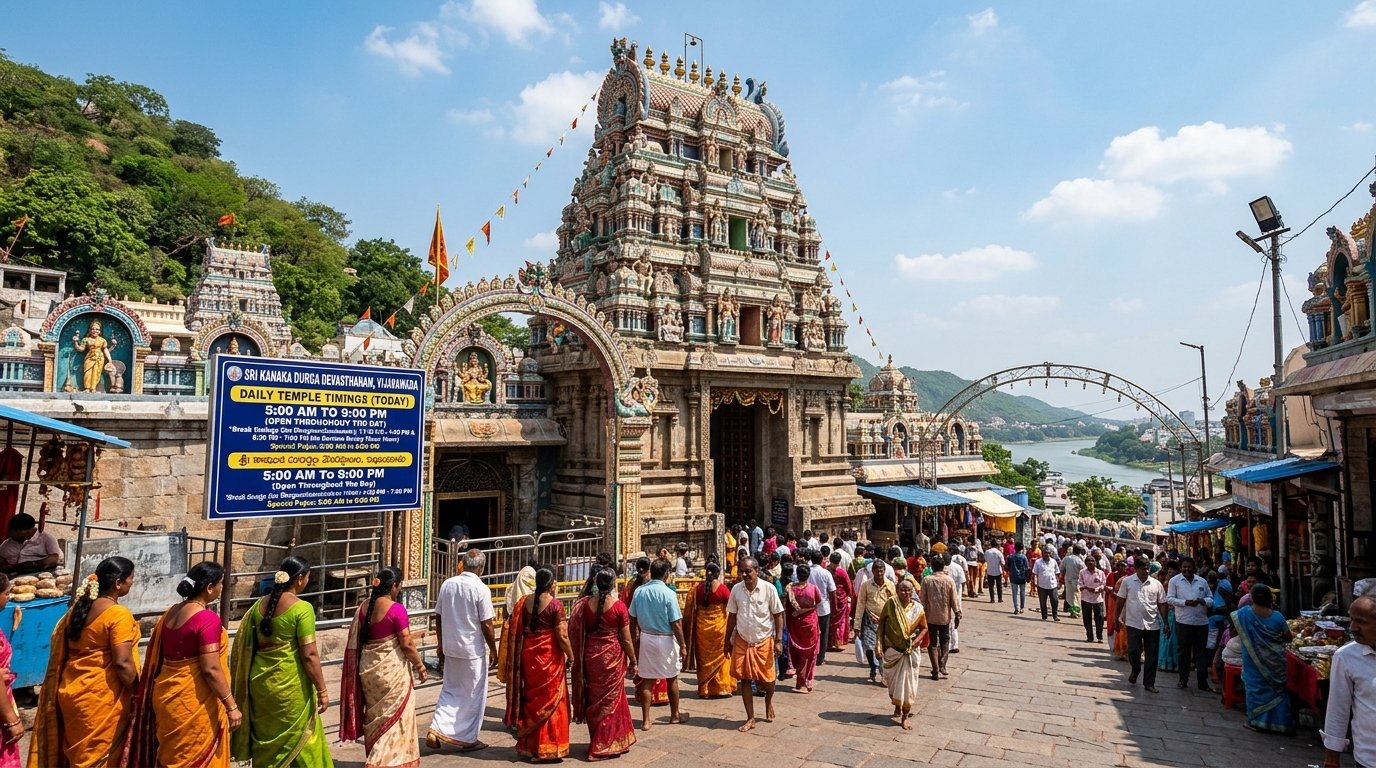 Kanaka Durga Temple Timings Today in Vijayawada