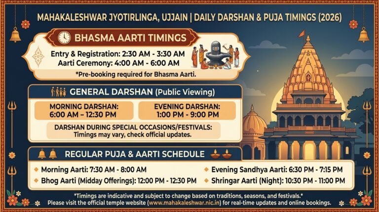 Mahakaleshwar Jyotirlinga Timings Today