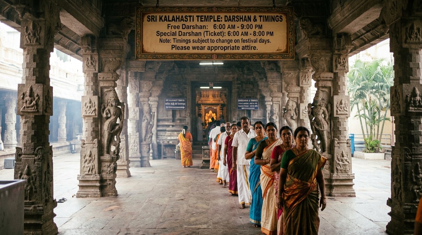 Sri Kalahasti Temple Darshan & Timings