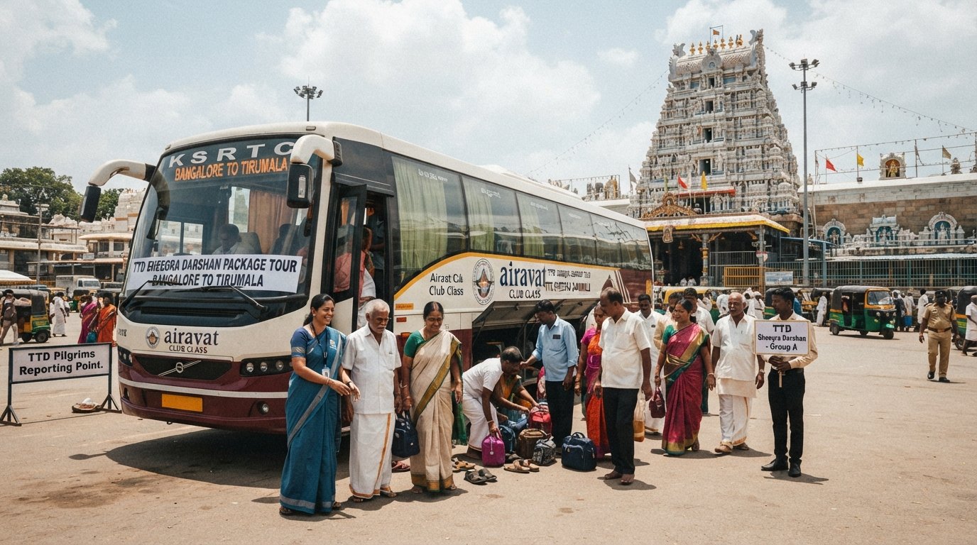 TTD Sheegra Darshan Bus Package from Bangalore