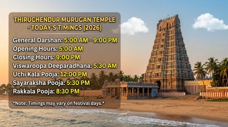 Thiruchendur Murugan Temple Timings