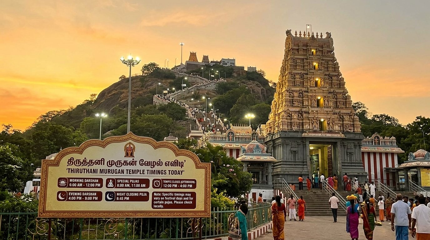 Thiruthani Murugan Temple Timings