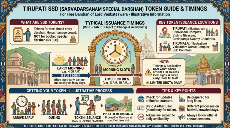 Tirupati SSD Token Timings