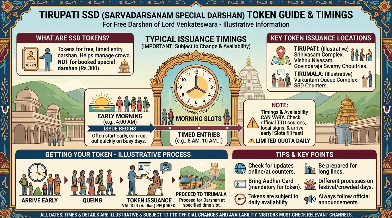Tirupati SSD Token Timings