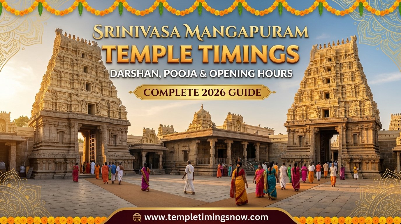 Srinivasa Mangapuram Temple Timings
