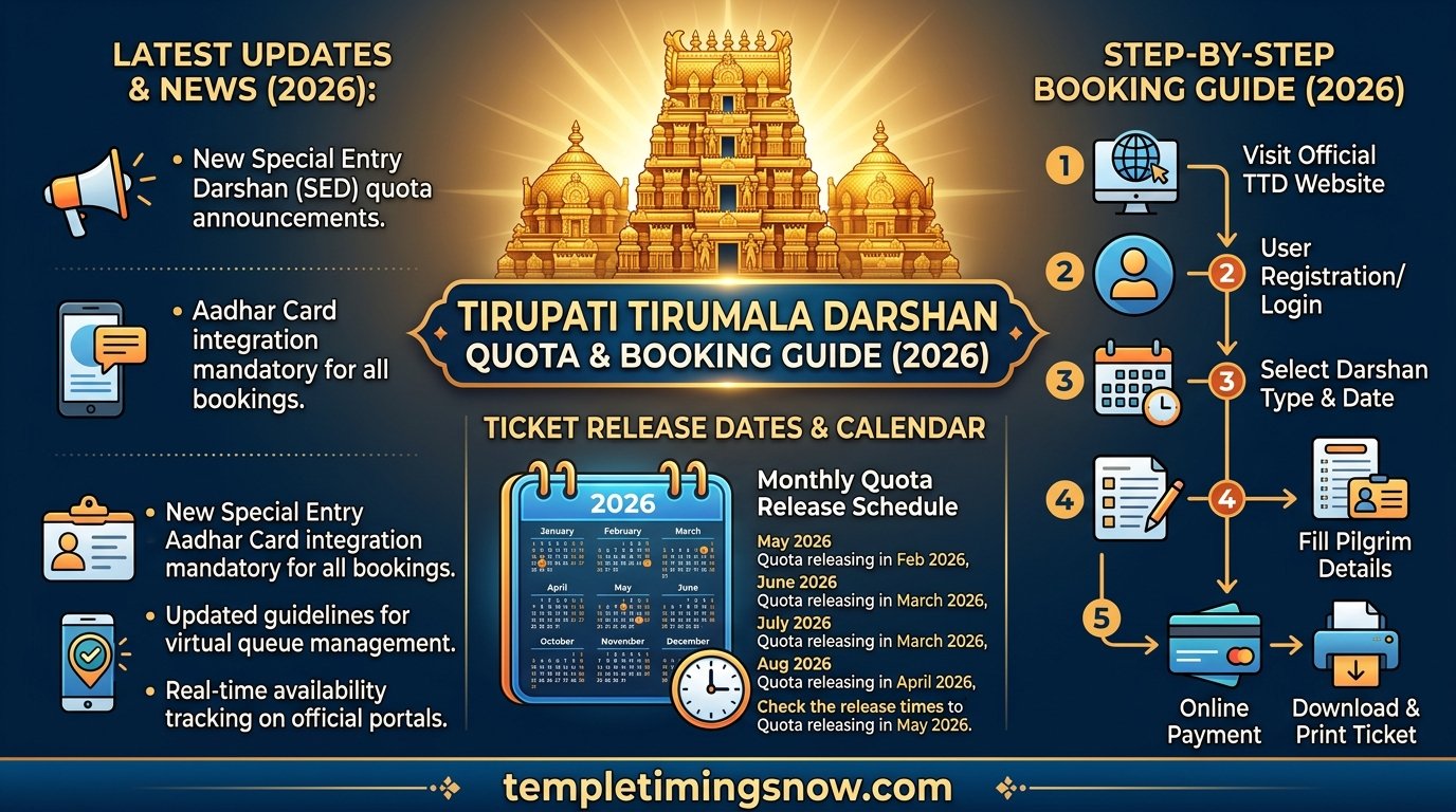 Tirupati Tirumala Darshan Quota & Booking