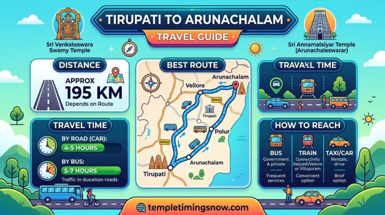 Tirupati to Arunachalam Distance