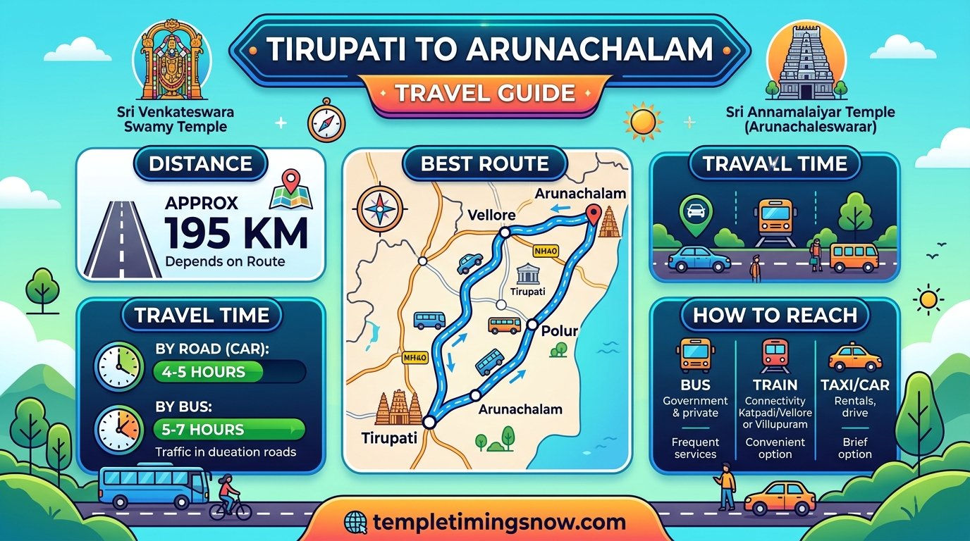 Tirupati to Arunachalam Distance